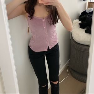 Brand new with tags american eagle tank top pretty pinkish purple shade